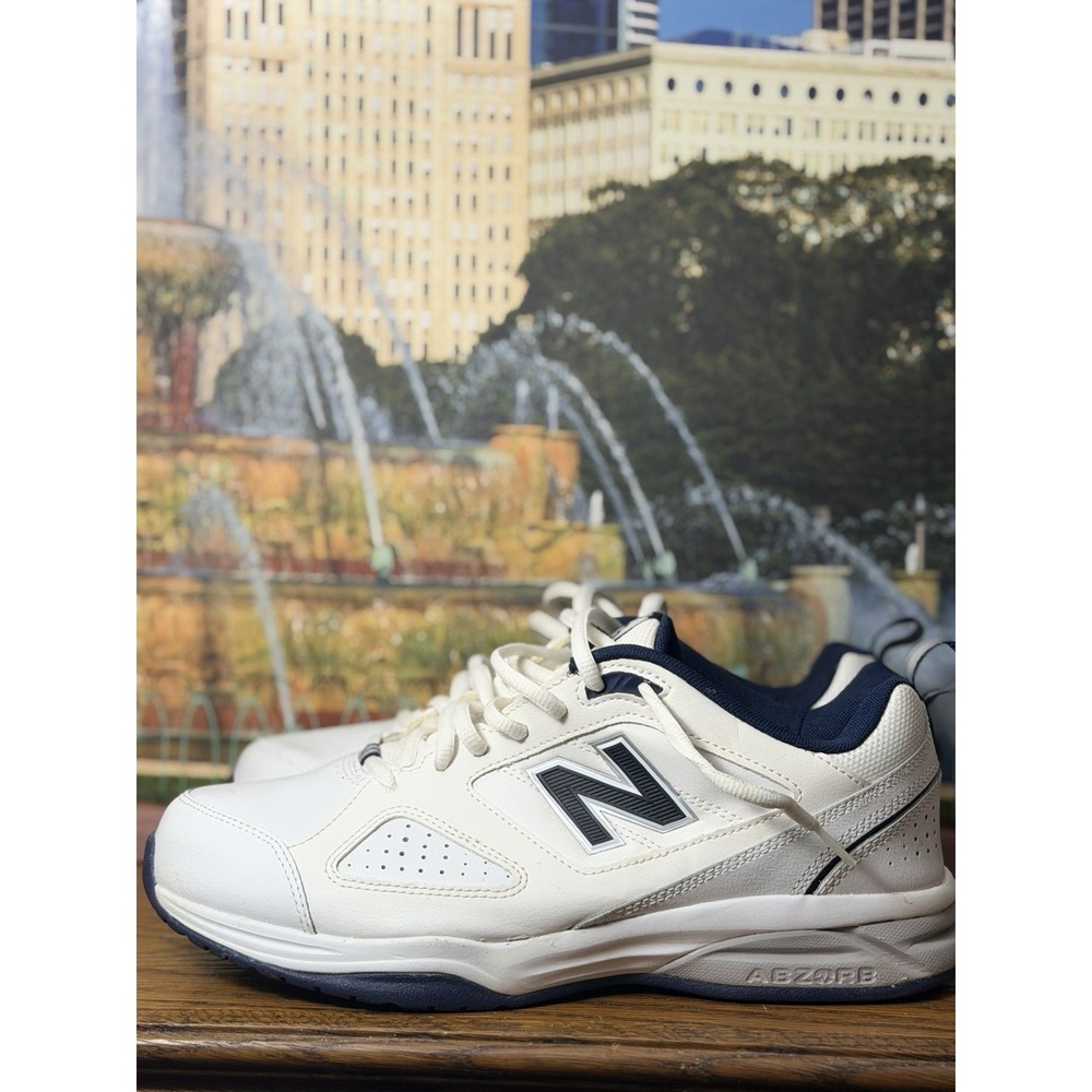 New Balance 623 Shoes V3 Running White Navy Sneakers MX623WN3 Size 8.5 Worn 1X
